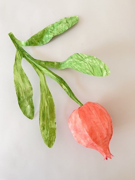 Momoca paper plant art object