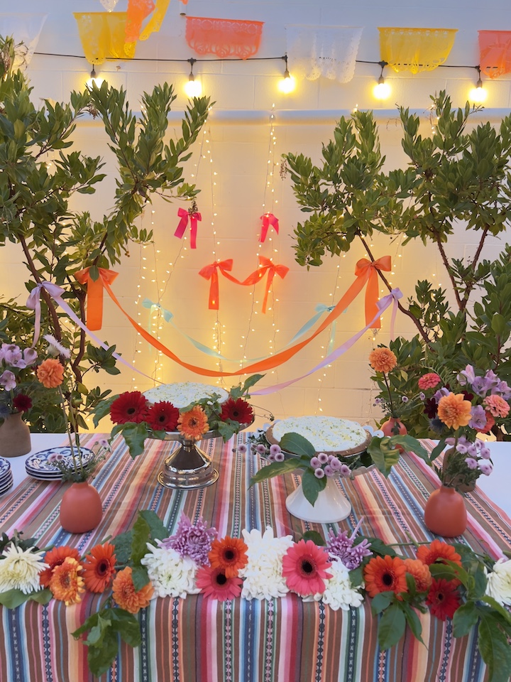 Momoca wedding paper flowers ribbon decor