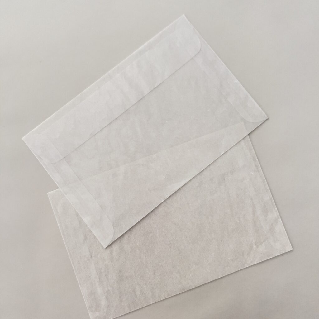 momoca tool material paper artist glassine envelope